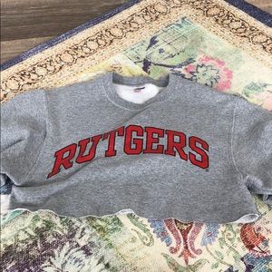 Cropped Rutgers sweatshirt